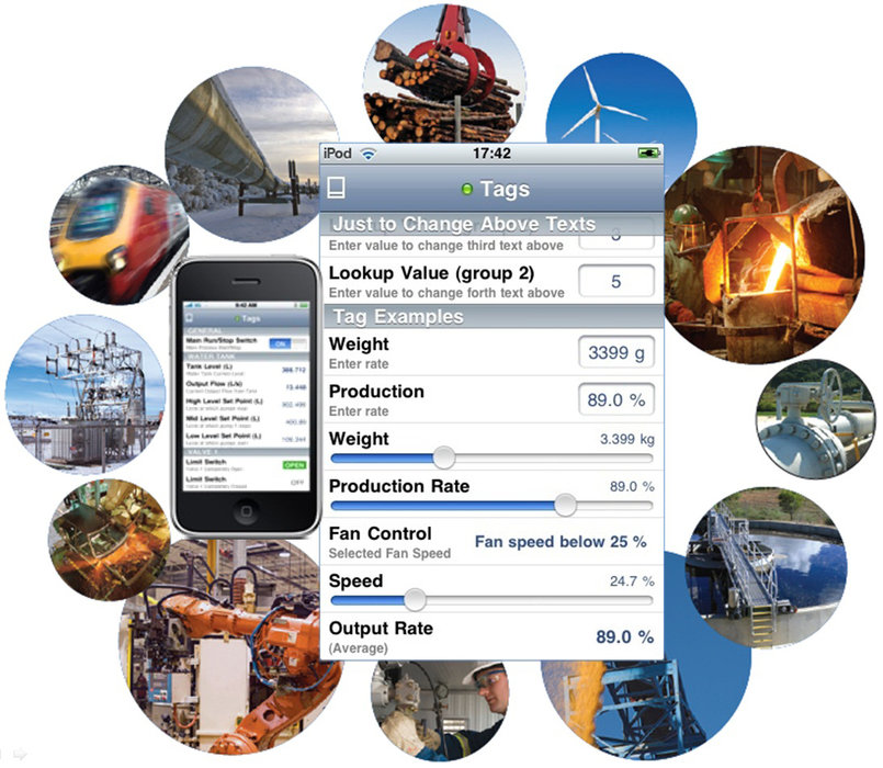 Access your live process variables from your iPhone  using ProSoft Technology Industrial Hotspots